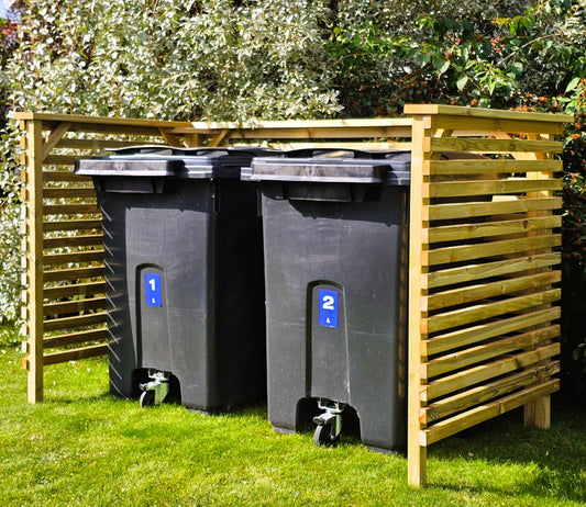 Sopkärlsförvaring (tryckimpregnerad) - frakt och montering ingår