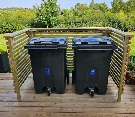 Sopkärlsförvaring (tryckimpregnerad) - frakt och montering ingår